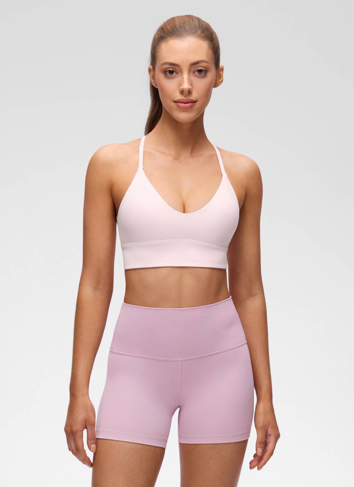 Cross Back Longline Bra - Extended Coverage, Cross Back