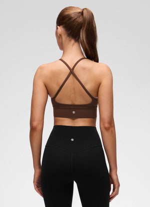 Cross Back Longline Bra - Extended Coverage, Cross Back