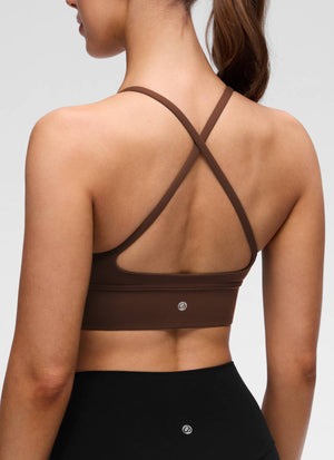 Cross Back Longline Bra - Extended Coverage, Cross Back