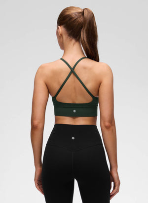 Cross Back Longline Bra - Extended Coverage, Cross Back