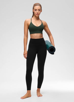 Cross Back Longline Bra - Extended Coverage, Cross Back