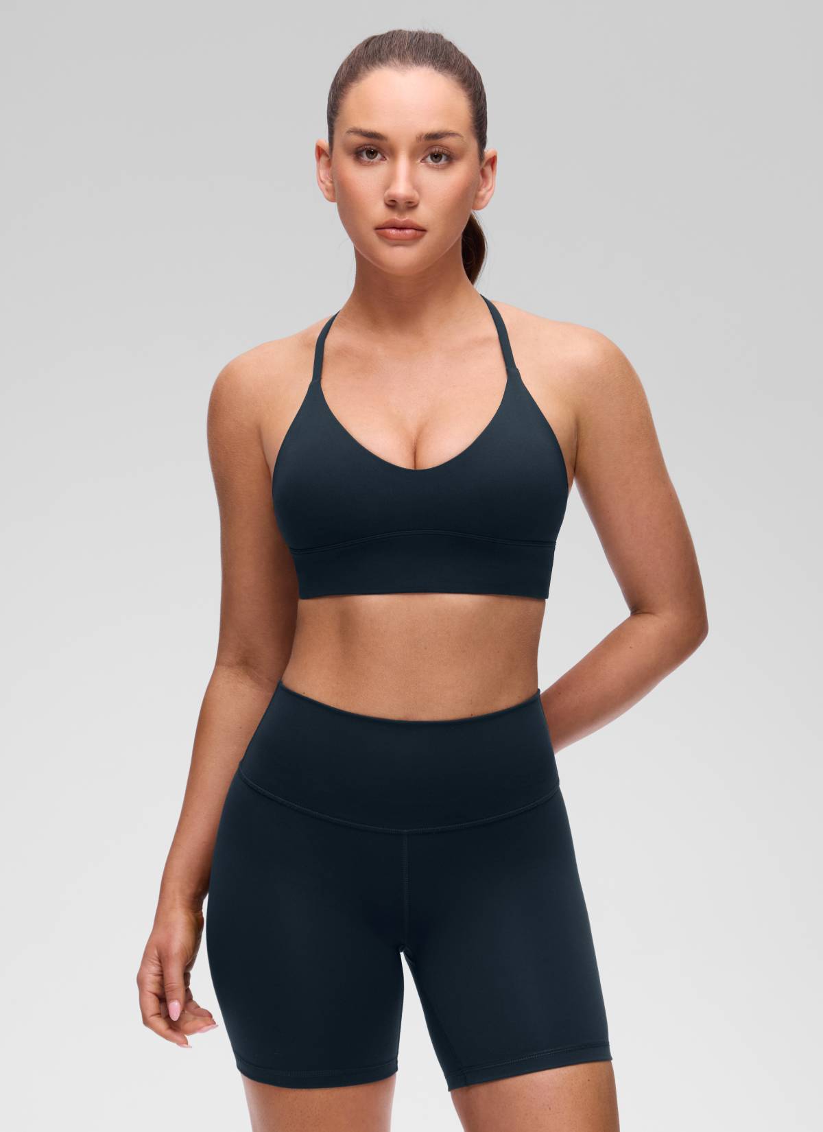 Cross Back Longline Bra - Extended Coverage, Cross Back