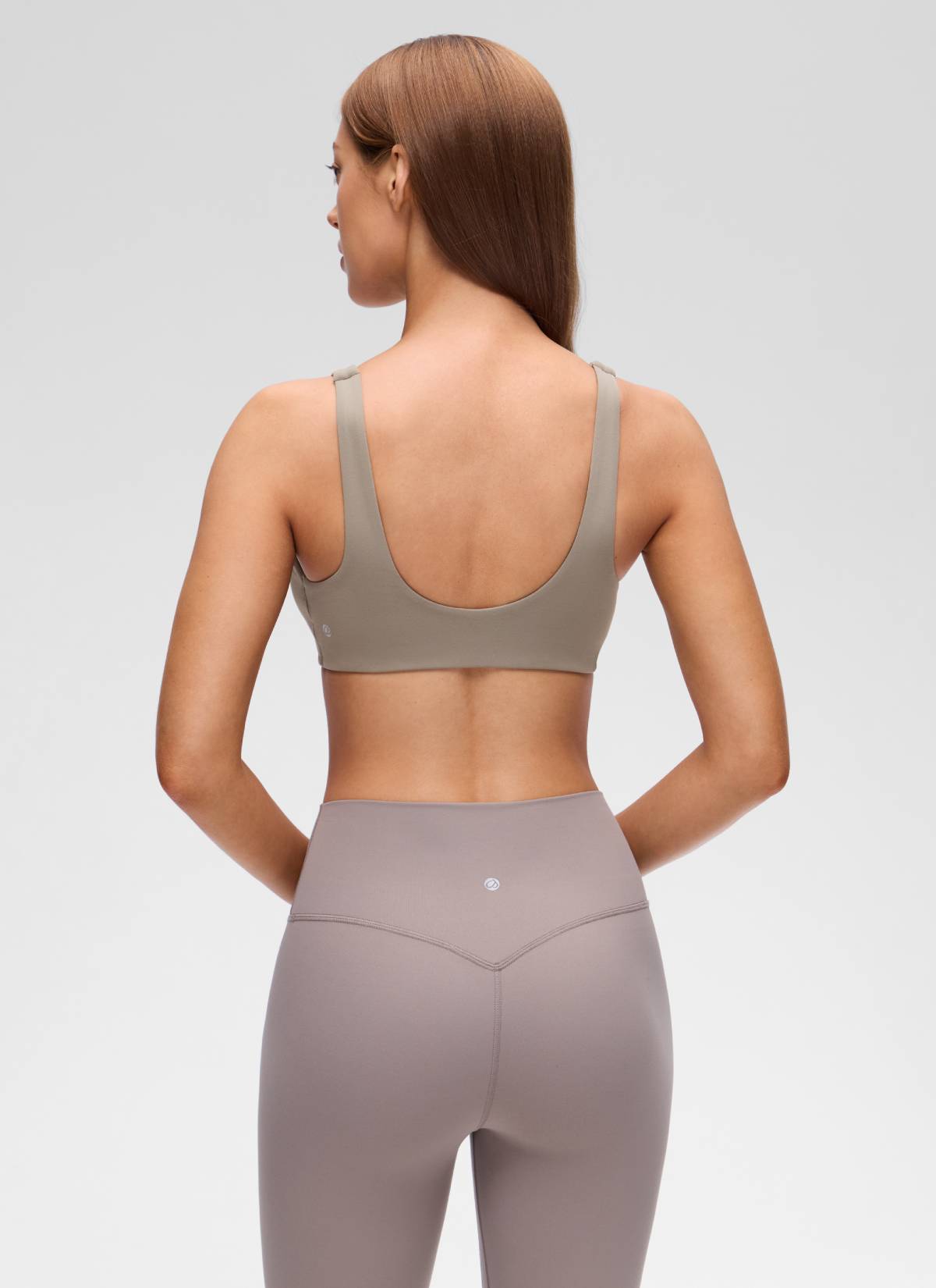 V Neck Sports Bra - Twist Front, U Back