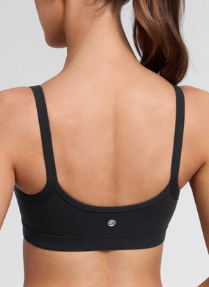Double Lined Sports Bra - Scoop Neck, No Padding