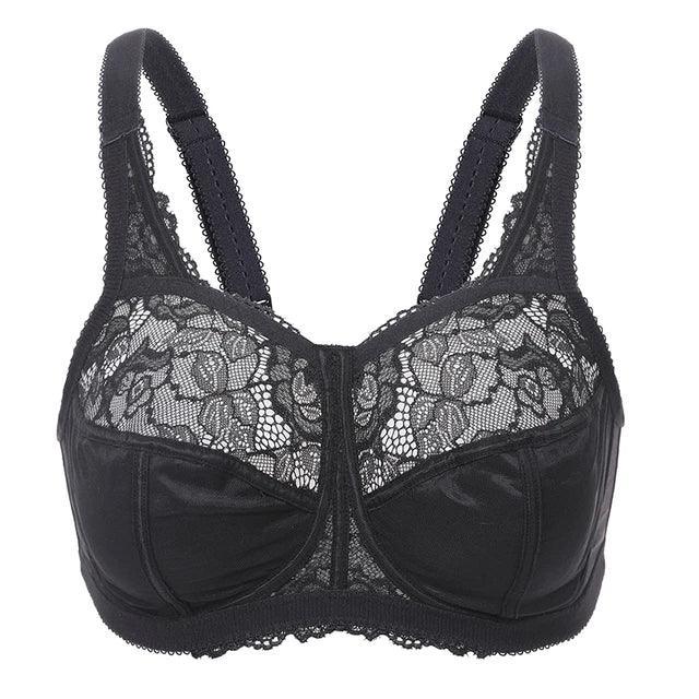 High-Support Underwired Bra (Plus Sizes) – Delicate Lace, Optimal Hold