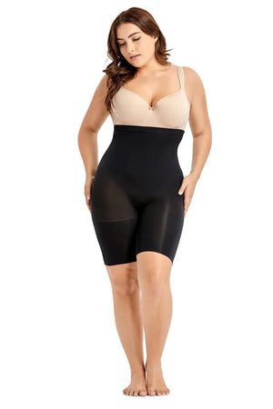 מכנסי גוף עד הברך לכיסוי הבטן התחתונה בגיזרה מחטבת ומרזה - לה איסלה: אופנה וחזיות פרימיום