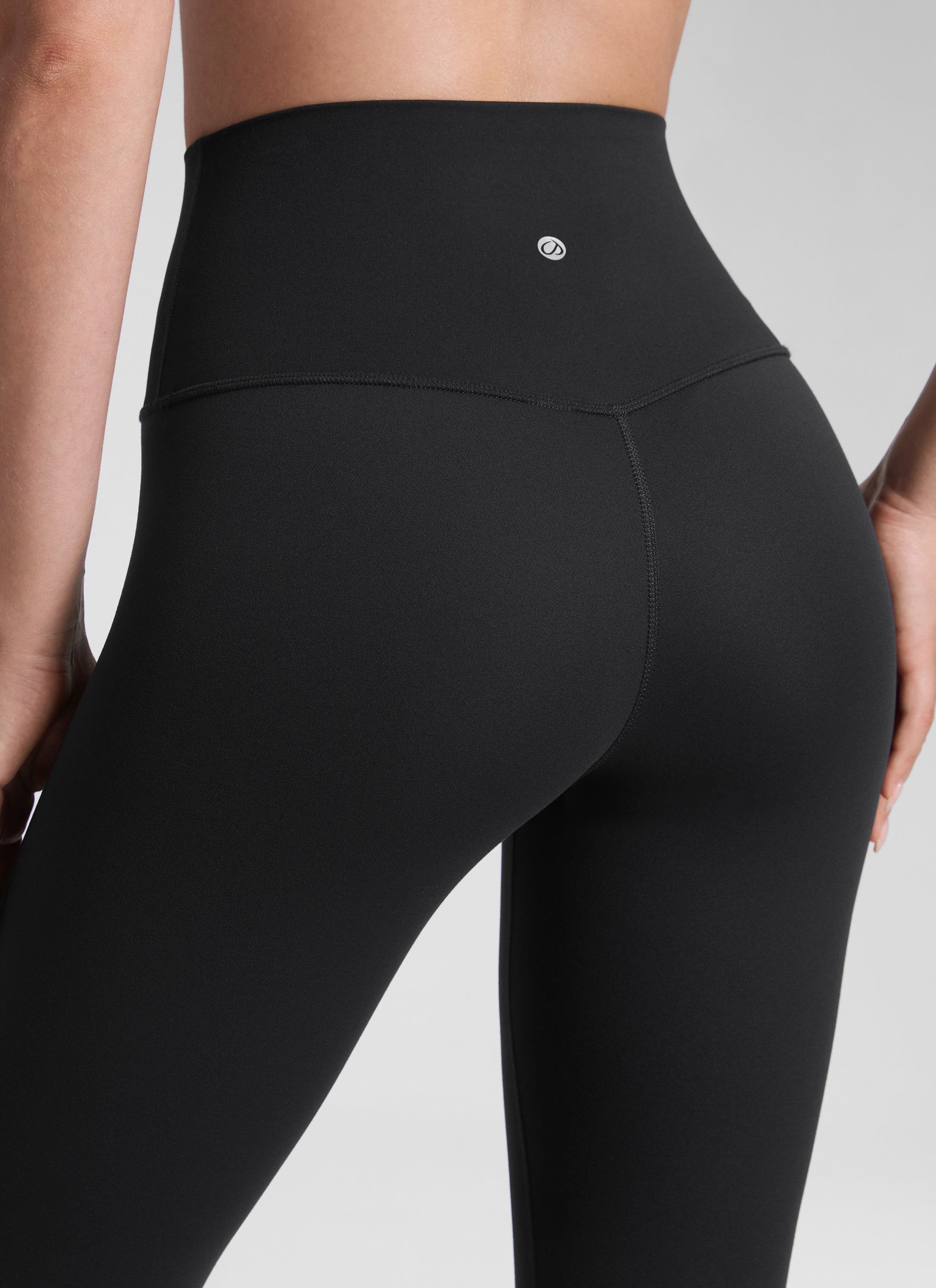 Yoga Leggings in Butterluxe Fabric - Seamless Waist, 25 Inch Black - view 5