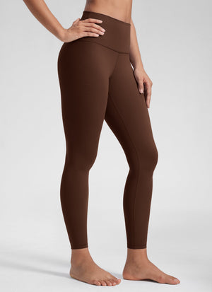 Yoga Leggings in Butterluxe Fabric - Seamless Waist, 25 Inch Lava Brown - view 1