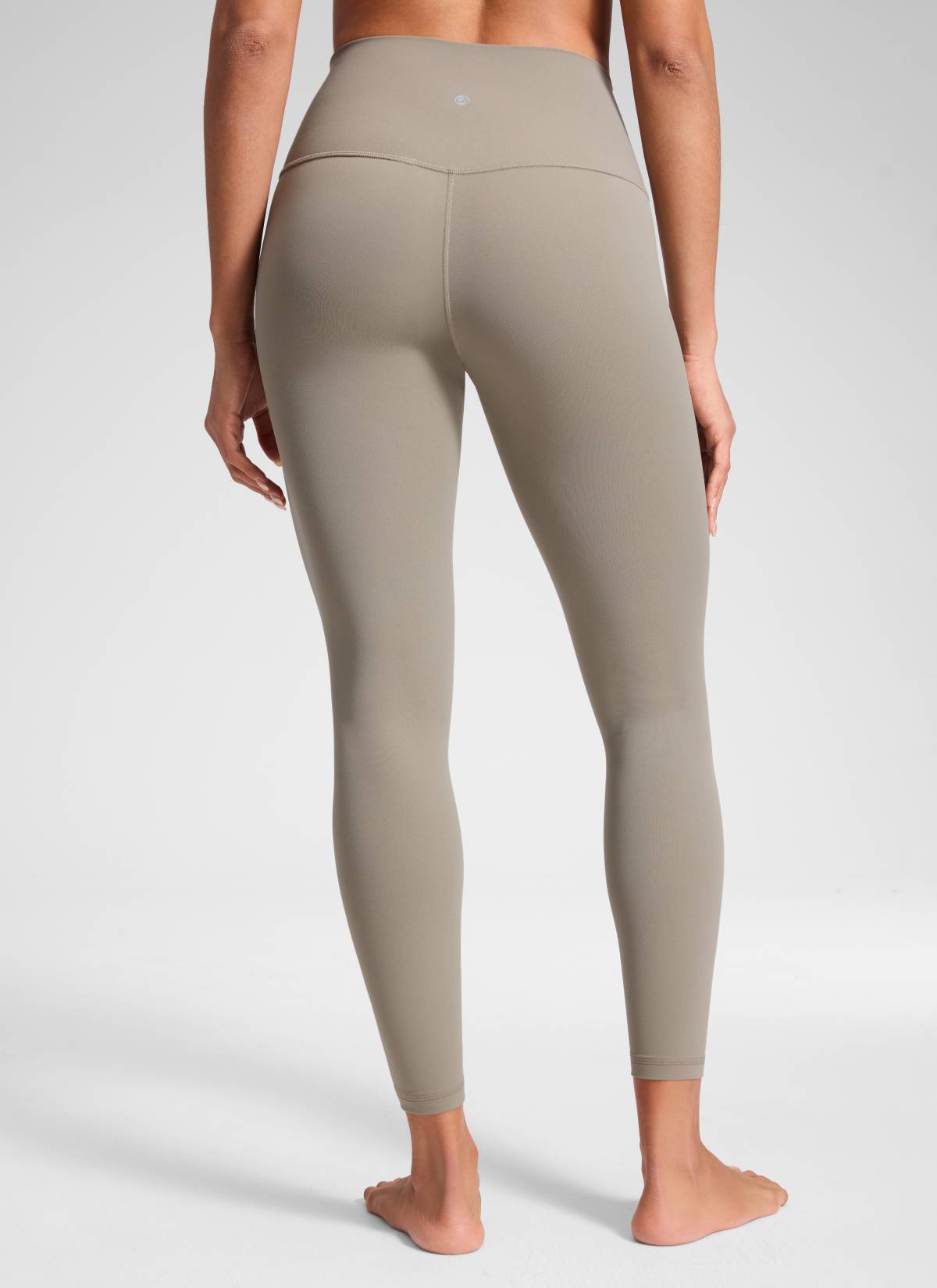 Yoga Leggings in Butterluxe Fabric - Seamless Waist, 25 Inch Warm Ash Grey - view 2