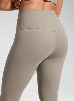 Yoga Leggings in Butterluxe Fabric - Seamless Waist, 25 Inch Warm Ash Grey - view 4