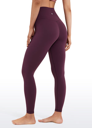 Yoga Leggings in Butterluxe Fabric - Seamless Waist, 25 Inch Deep Purple - view 2