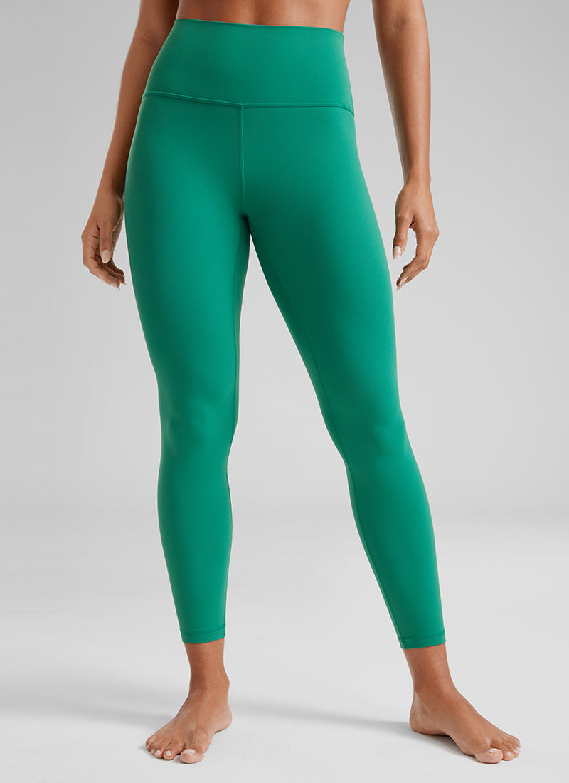 Yoga Leggings in Butterluxe Fabric - Seamless Waist, 25 Inch Cascadia Green - view 1