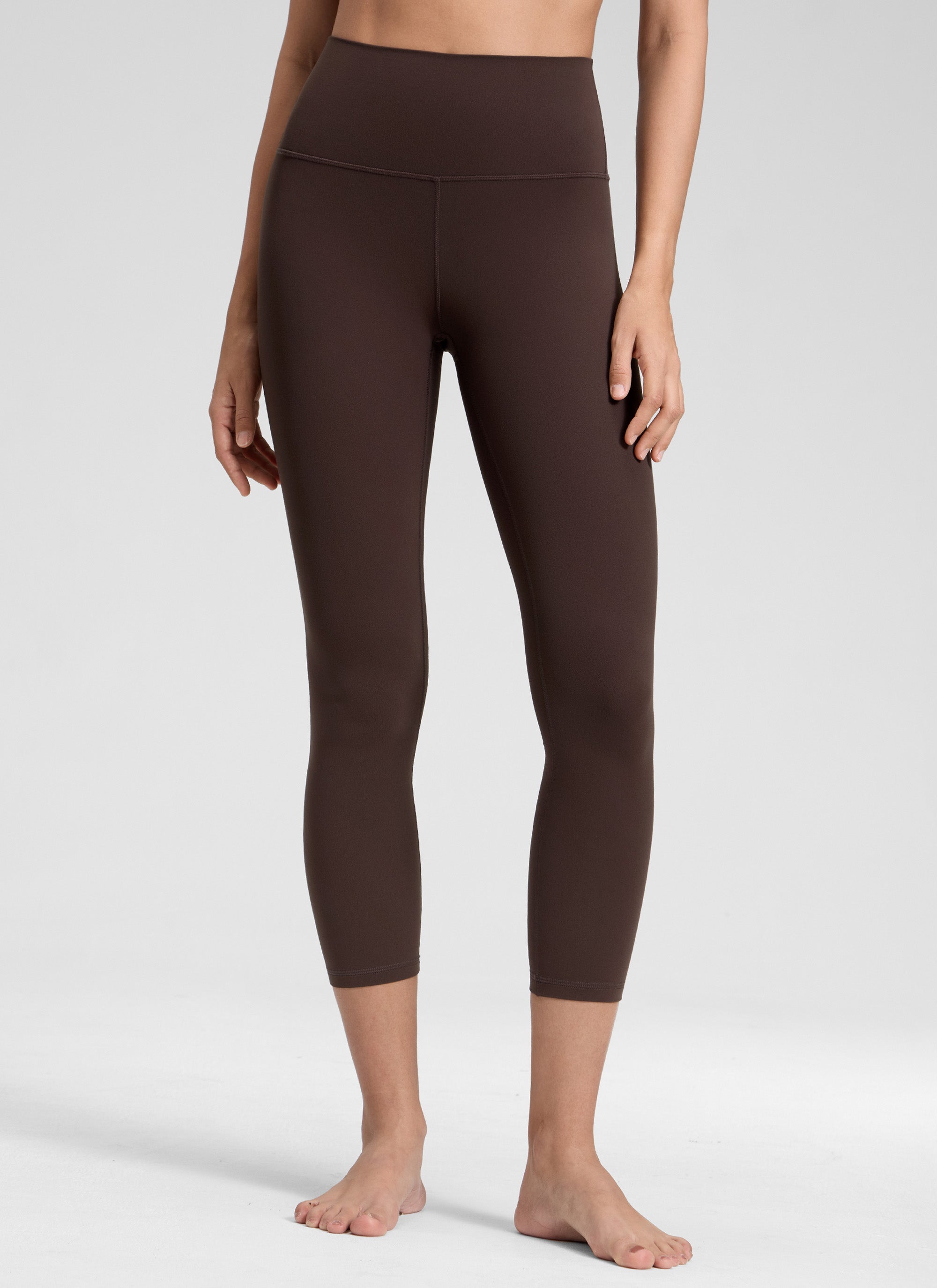 Yoga Leggings in Butterluxe Fabric - 23 Inch, High Waist Hot Fudge Brown - view 1
