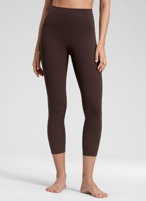 Yoga Leggings in Butterluxe Fabric - 23 Inch, High Waist Hot Fudge Brown - view 1