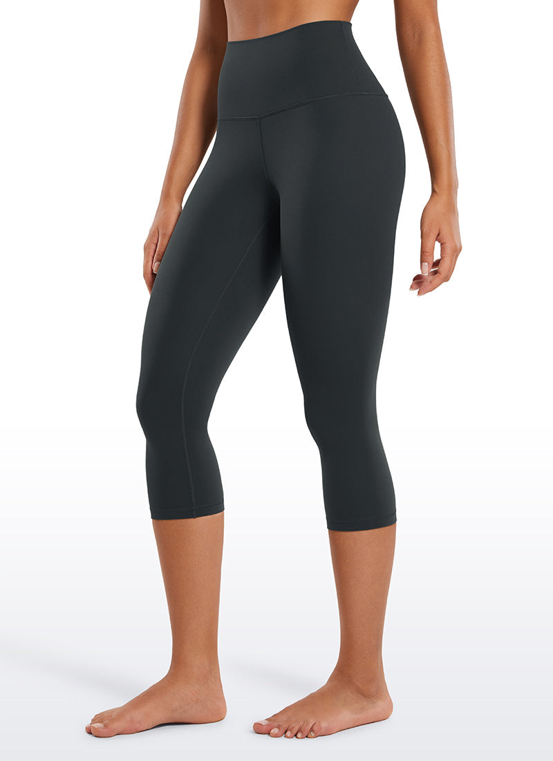 Yoga Leggings in Butterluxe Fabric - 19 Inch Petite Fit Melanite - view 1