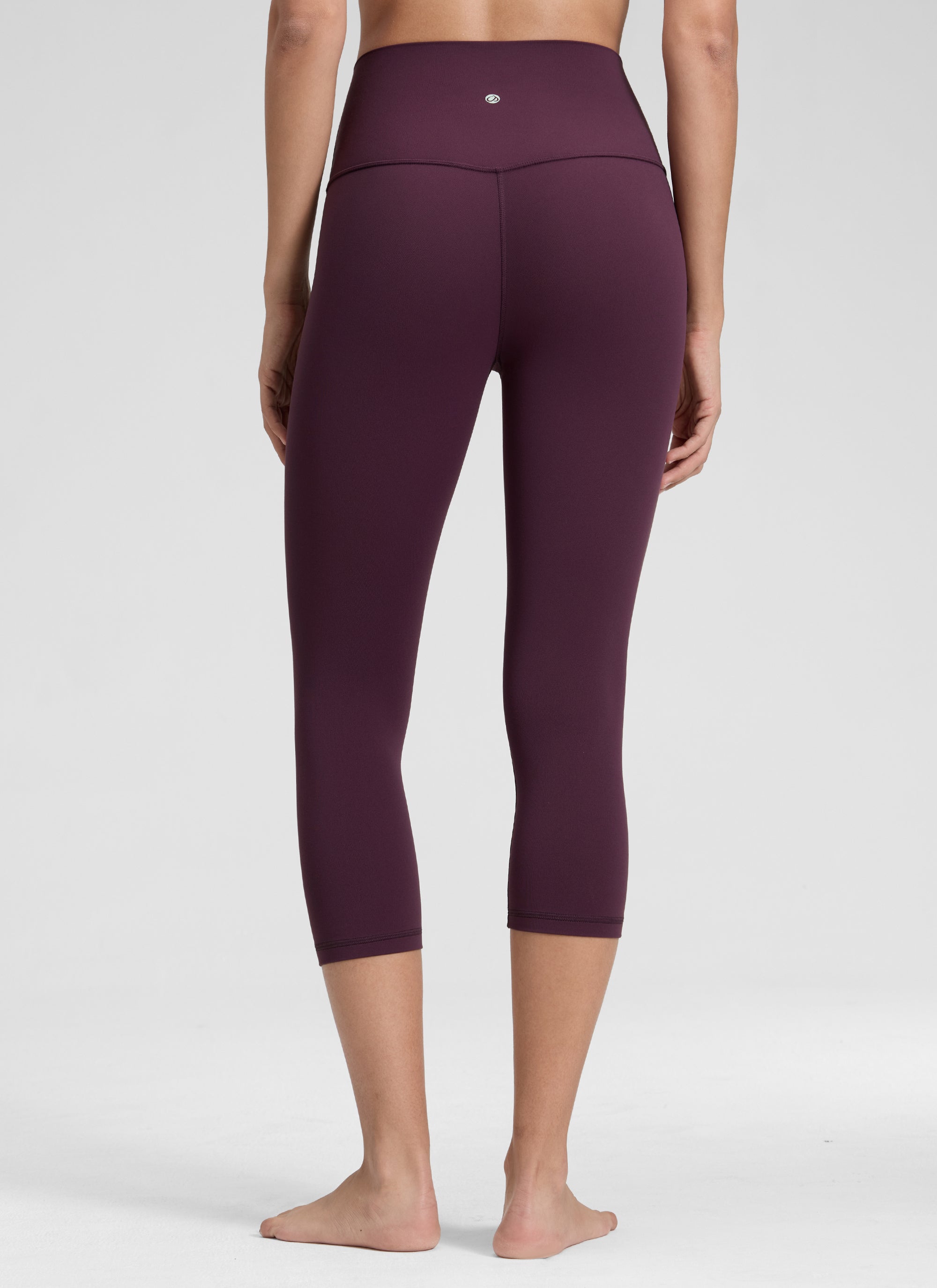 Yoga Leggings in Butterluxe Fabric - 19 Inch Petite Fit Deep Purple - view 3