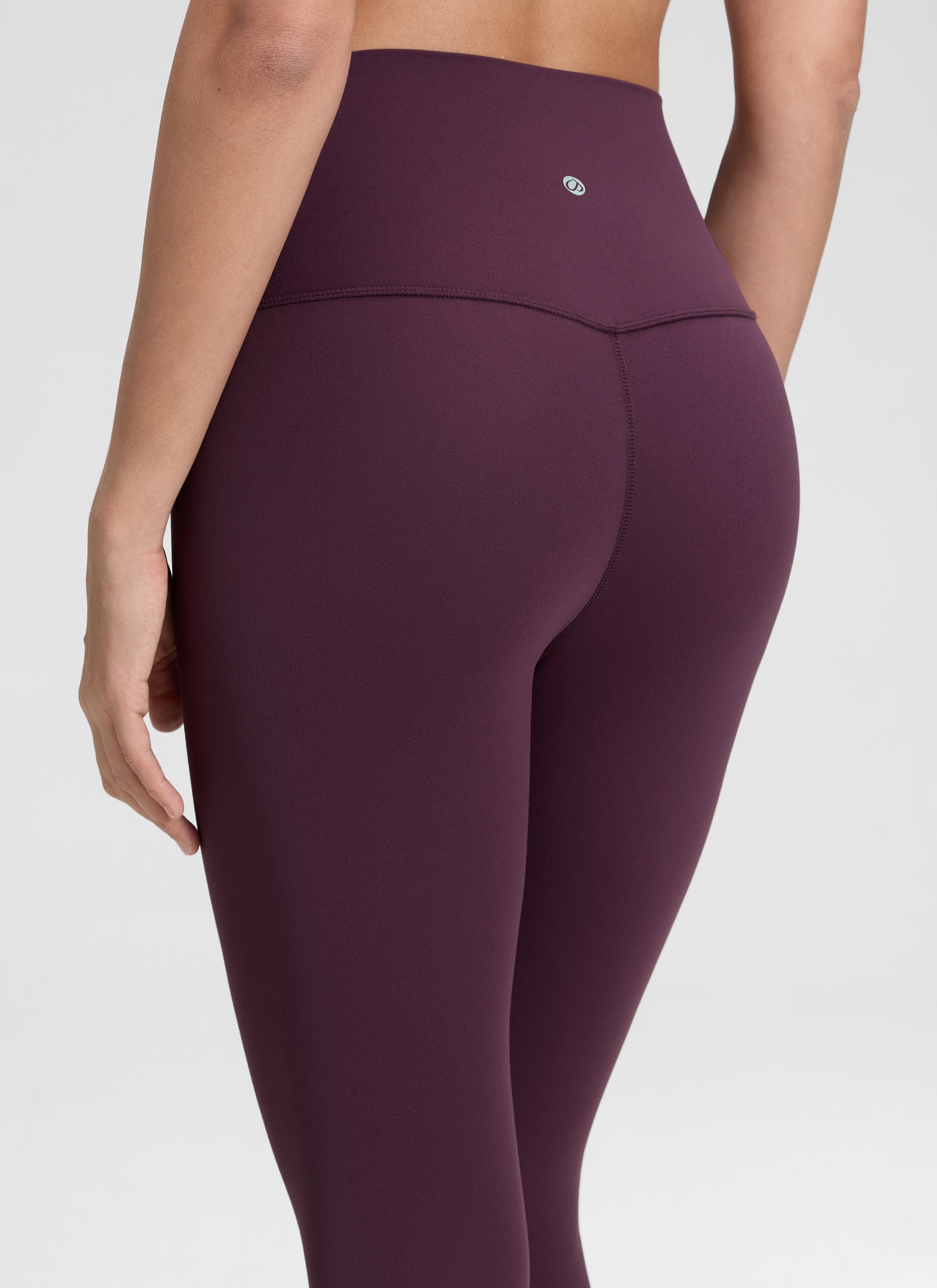 Yoga Leggings in Butterluxe Fabric - 19 Inch Petite Fit Deep Purple - view 4