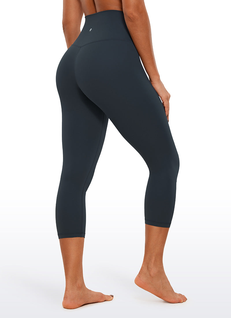 Yoga Leggings in Butterluxe Fabric - 21 Inch, High Waist True Navy - view 2