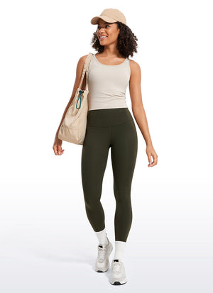 Yoga Leggings in Butterluxe Fabric - 28 Inch, Tall Fit Olive Green - view 3