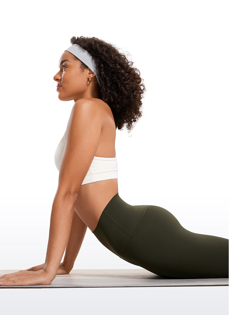 Yoga Leggings in Butterluxe Fabric - 28 Inch, Tall Fit Olive Green - view 4