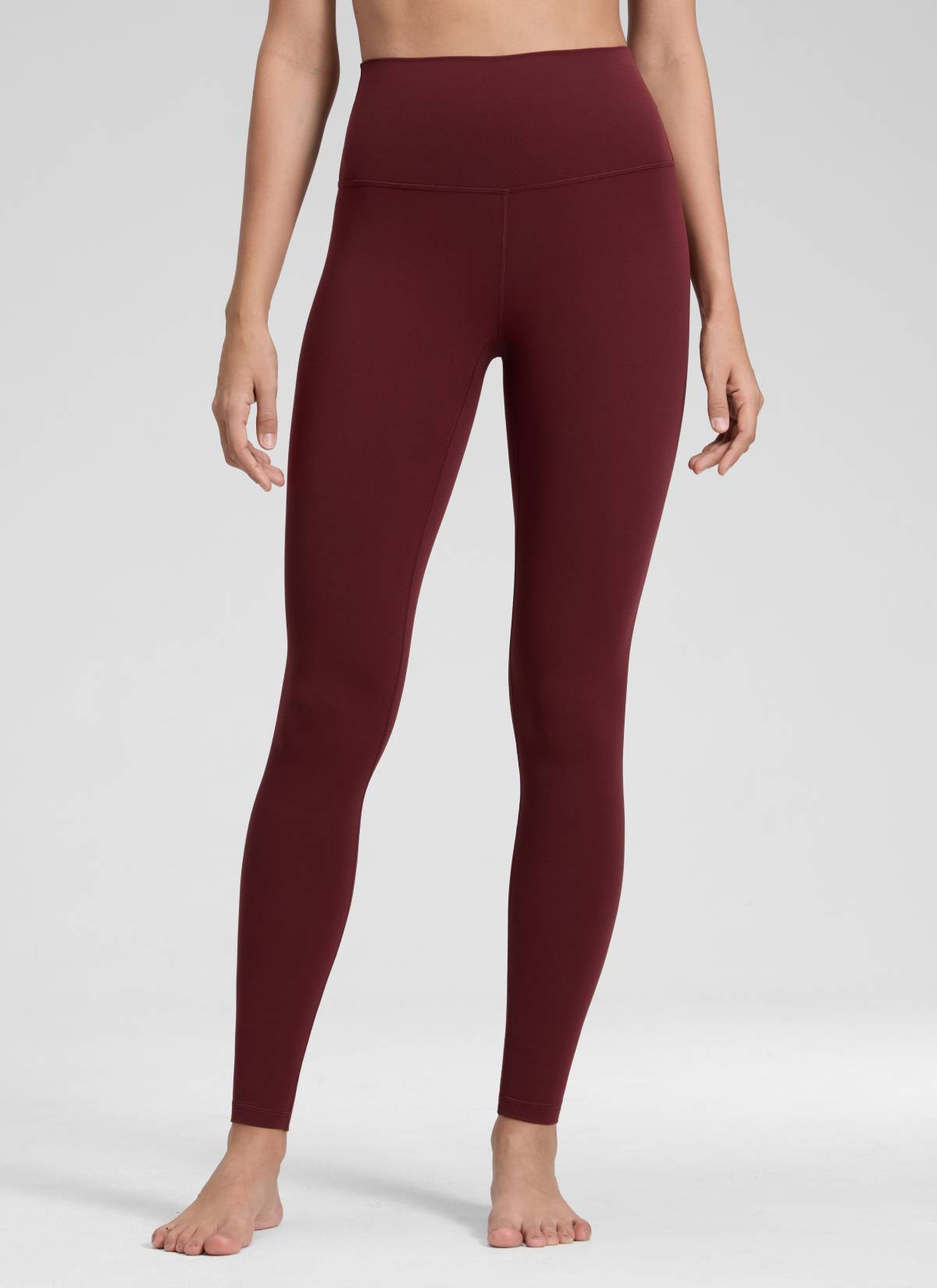 Yoga Leggings in Butterluxe Fabric - 28 Inch, Tall Fit Red Merlot - view 1