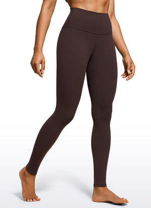 Yoga Leggings in Butterluxe Fabric - 30 Inch, Extra Long Hot Fudge Brown - view 1