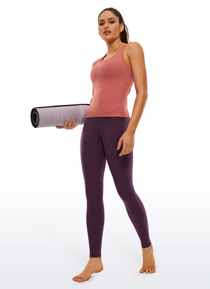 Yoga Leggings in Butterluxe Fabric - 30 Inch, Extra Long Deep Purple - view 3