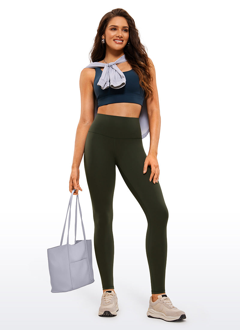 Yoga Leggings in Butterluxe Fabric - 30 Inch, Extra Long Olive Green - view 3