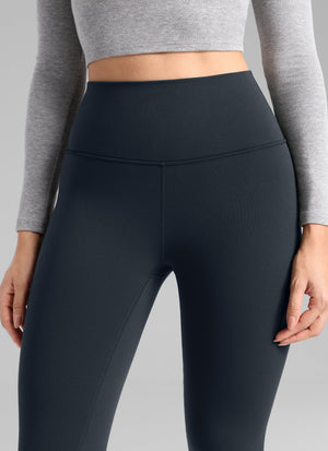 Thermal Fleece Lined Leggings - Matte Finish, 28 Inch Tall True Navy - view 4