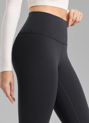 Thermal Fleece Lined Leggings - Matte Finish, 28 Inch Tall Ink Gray - view 4