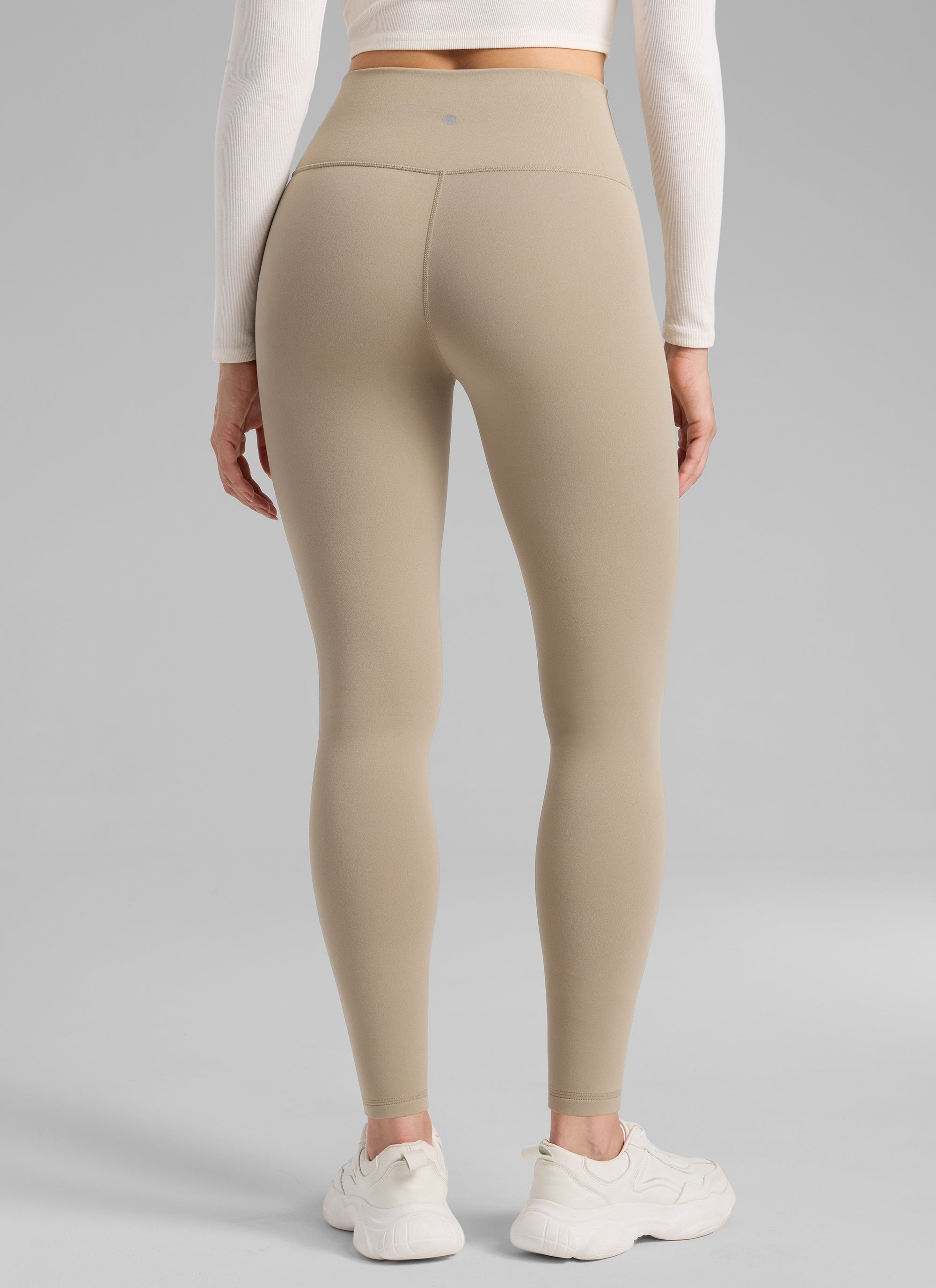 Thermal Fleece Lined Leggings - Matte Finish, 28 Inch Tall Oak - view 2