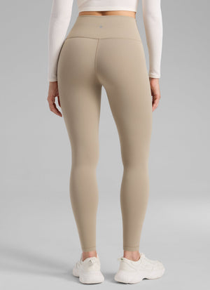 Thermal Fleece Lined Leggings - Matte Finish, 28 Inch Tall Oak - view 2