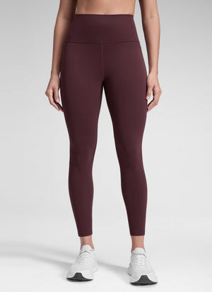 Yoga Leggings with Pockets - Butterluxe Fabric, 25 Inch Ripe Plum - view 1