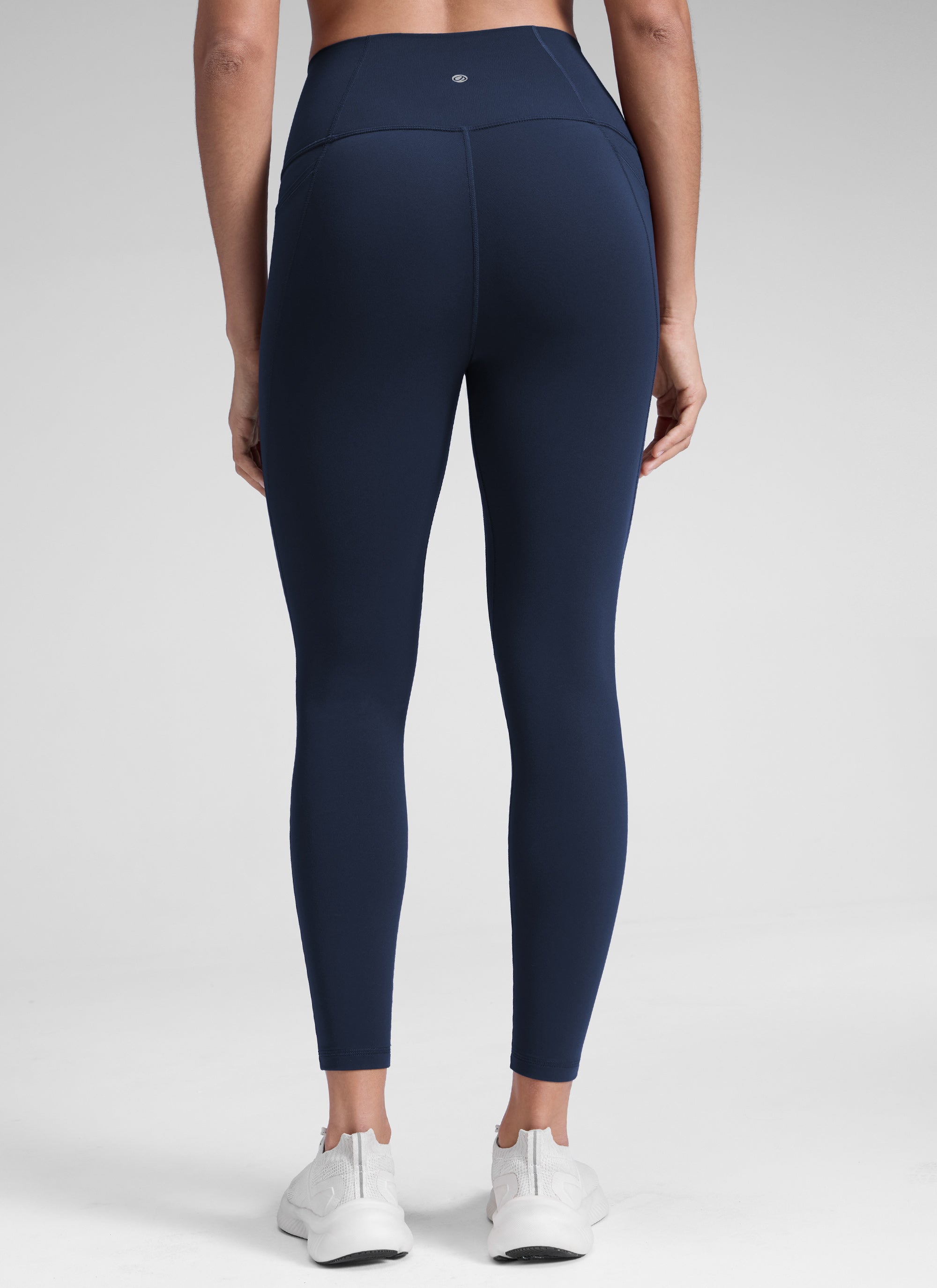 Yoga Leggings with Pockets - Butterluxe Fabric, 25 Inch Future Navy - view 3