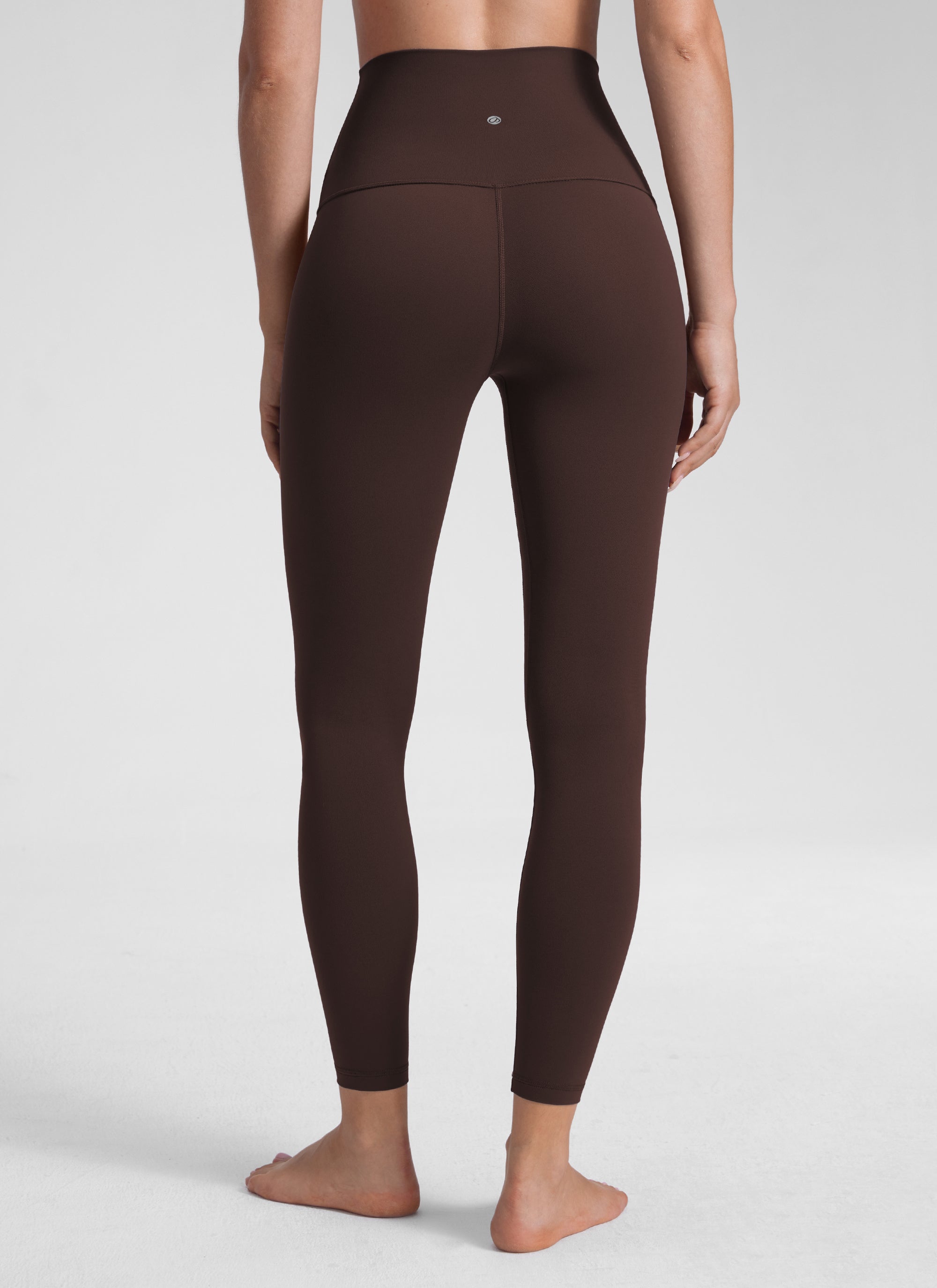 Super High Waist Yoga Leggings - Butterluxe Fabric, 25 Inch Hot Fudge Brown - view 2