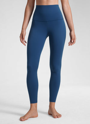 Super High Waist Yoga Leggings - Butterluxe Fabric, 25 Inch French Navy - view 2