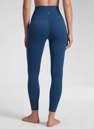 Super High Waist Yoga Leggings - Butterluxe Fabric, 25 Inch French Navy - view 3