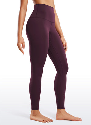 Super High Waist Yoga Leggings - Butterluxe Fabric, 28 Inch Deep Purple - view 1
