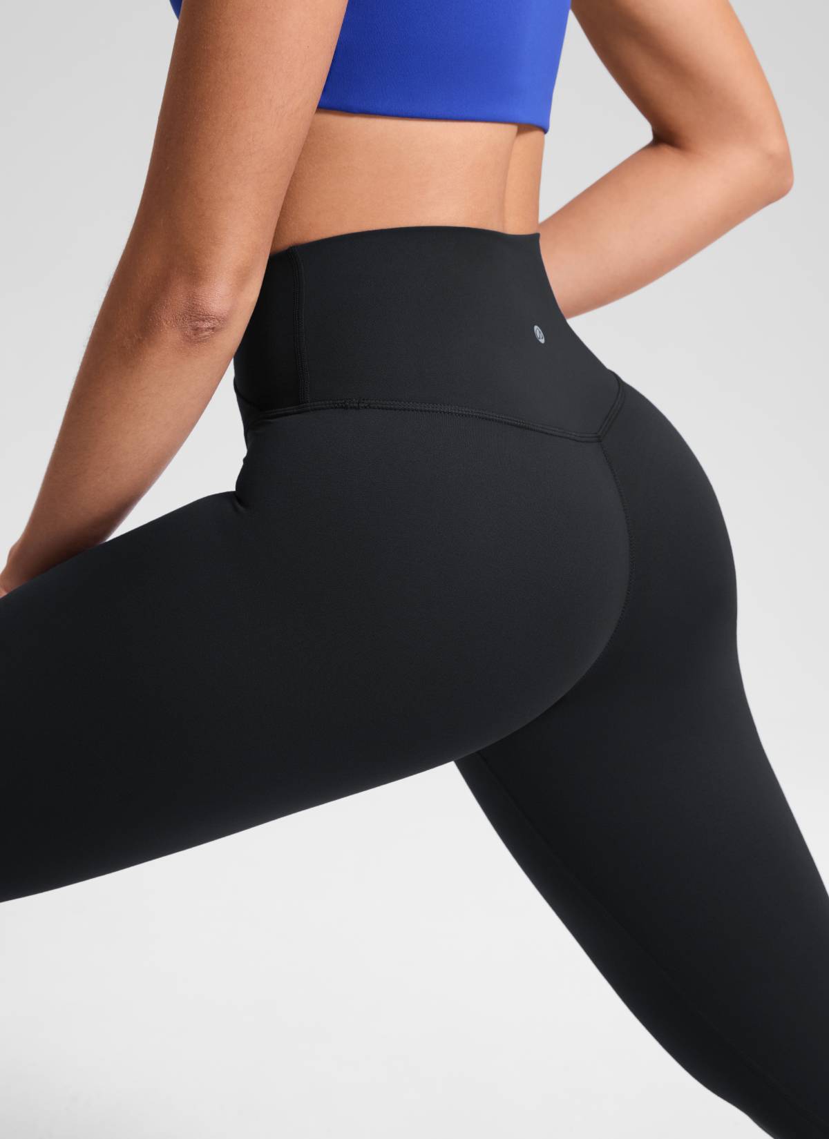 Yoga Leggings with V Cross Waist - Butterluxe, 25 Inch Black - view 4