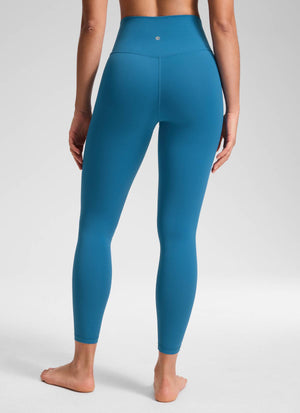 Yoga Leggings with V Cross Waist - Butterluxe, 25 Inch Super-sonic Blue - view 2