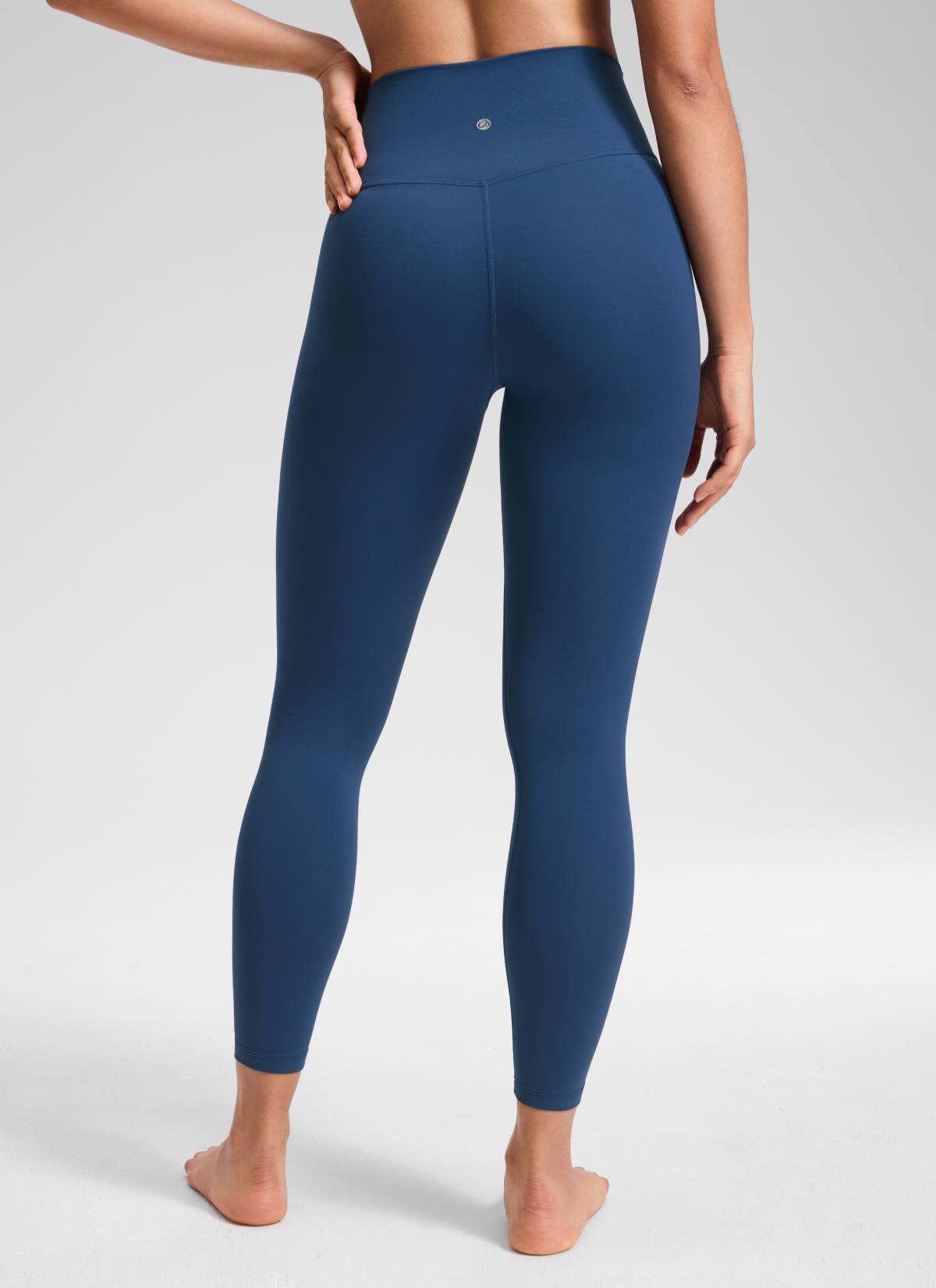 Yoga Leggings with V Cross Waist - Butterluxe, 25 Inch French Navy - view 2