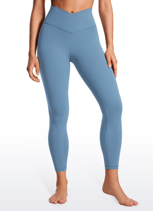 Yoga Leggings with V Cross Waist - Butterluxe, 25 Inch Universe Blue - view 1