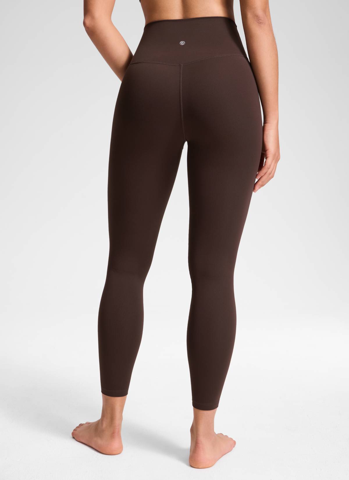 Yoga Leggings with V Cross Waist - Butterluxe, 25 Inch Hot Fudge Brown - view 2