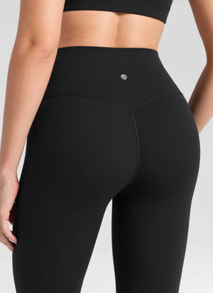 High Rise Workout Leggings - Butterlift Fabric, 25 Inch Black - view 3
