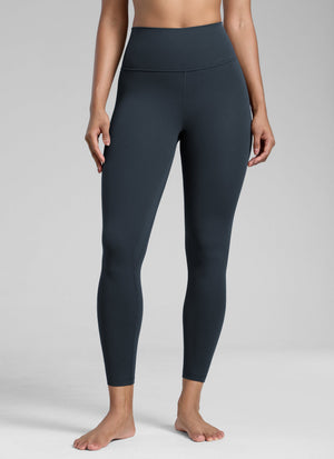 High Rise Workout Leggings - Butterlift Fabric, 25 Inch True Navy - view 1
