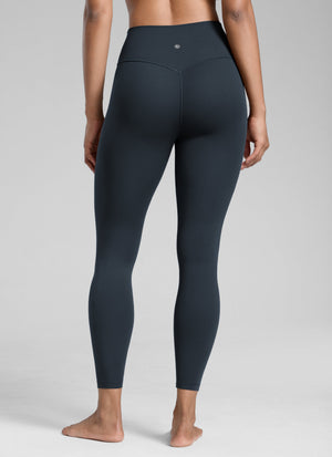 High Rise Workout Leggings - Butterlift Fabric, 25 Inch True Navy - view 2