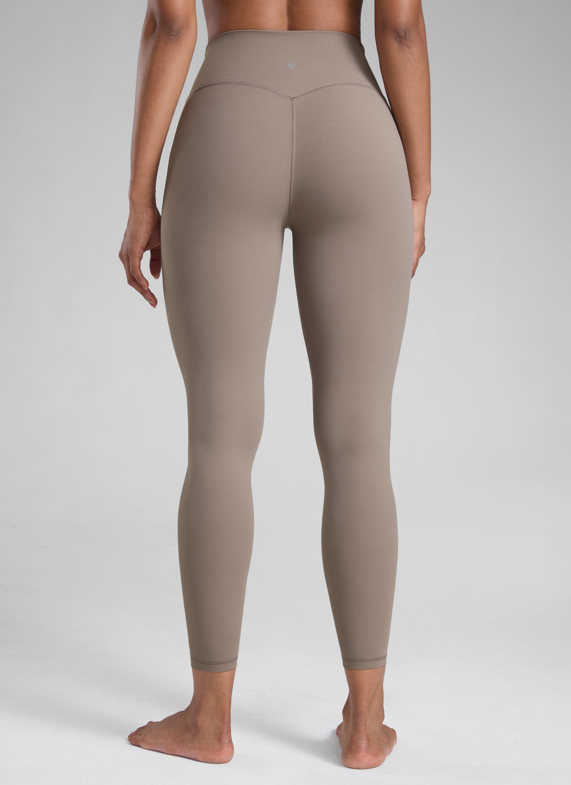 High Rise Workout Leggings - Butterlift Fabric, 25 Inch Creamy Latte - view 2