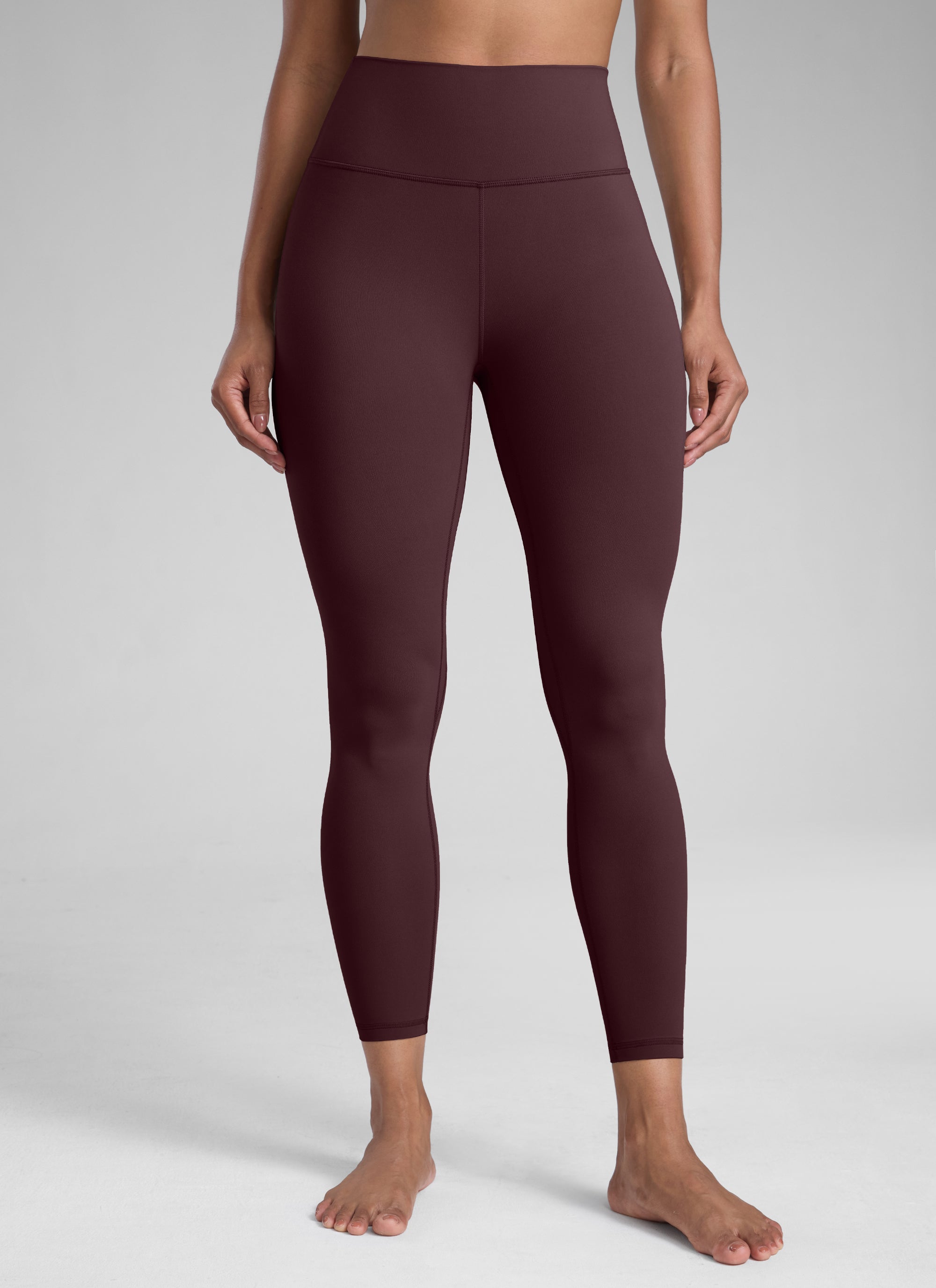High Rise Workout Leggings - Butterlift Fabric, 25 Inch Ripe Plum - view 1