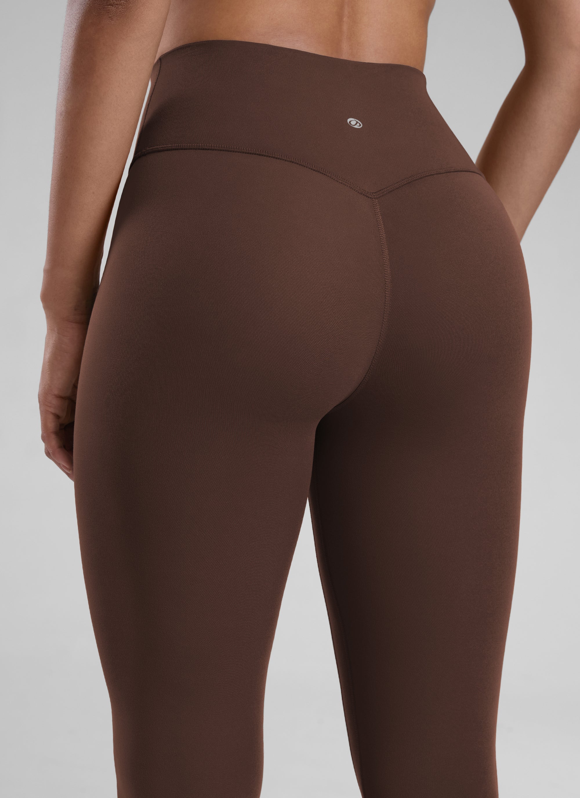 High Rise Workout Leggings - Butterlift Fabric, 25 Inch Lava Brown - view 4