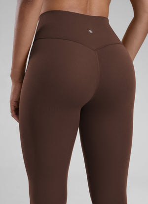 High Rise Workout Leggings - Butterlift Fabric, 25 Inch Lava Brown - view 4